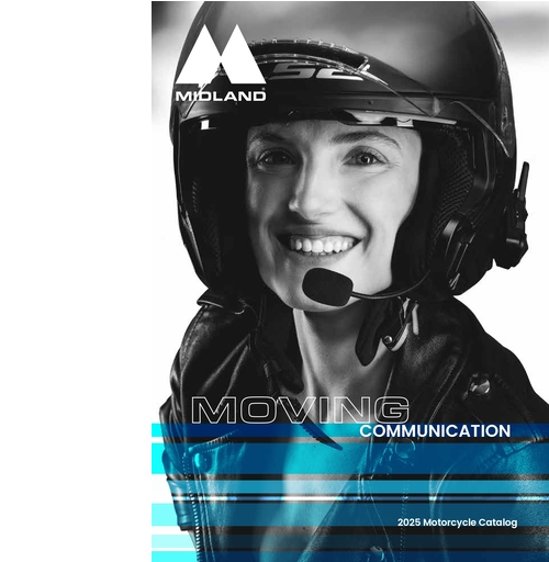 Midland catalogue of motorbike intercoms 2025
