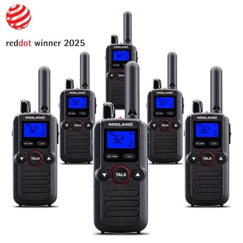 BR180 SET OF 6 PORTABLE TRANSCEIVERS